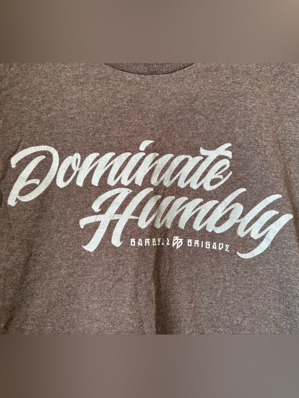Barbell Brigade Dominate Humbly Tee - Charcoal - Picture 4 of 4